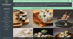 Desktop Screenshot of cotesushi.be