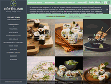Tablet Screenshot of cotesushi.be